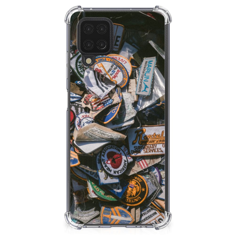Samsung Galaxy A12 Anti-shock Hoesje met foto Badges - B2C Telecom