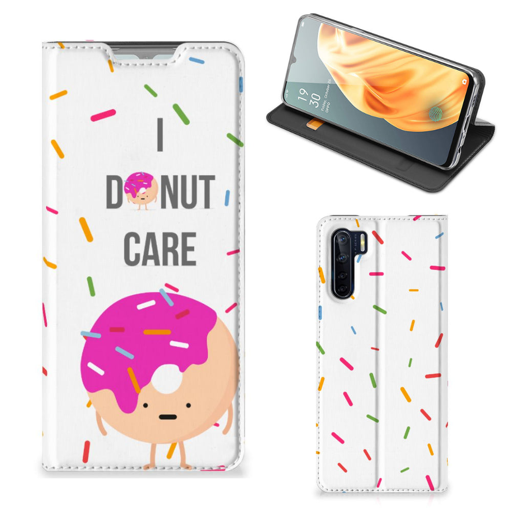 OPPO Reno3 | A91 Flip Style Cover Donut Roze