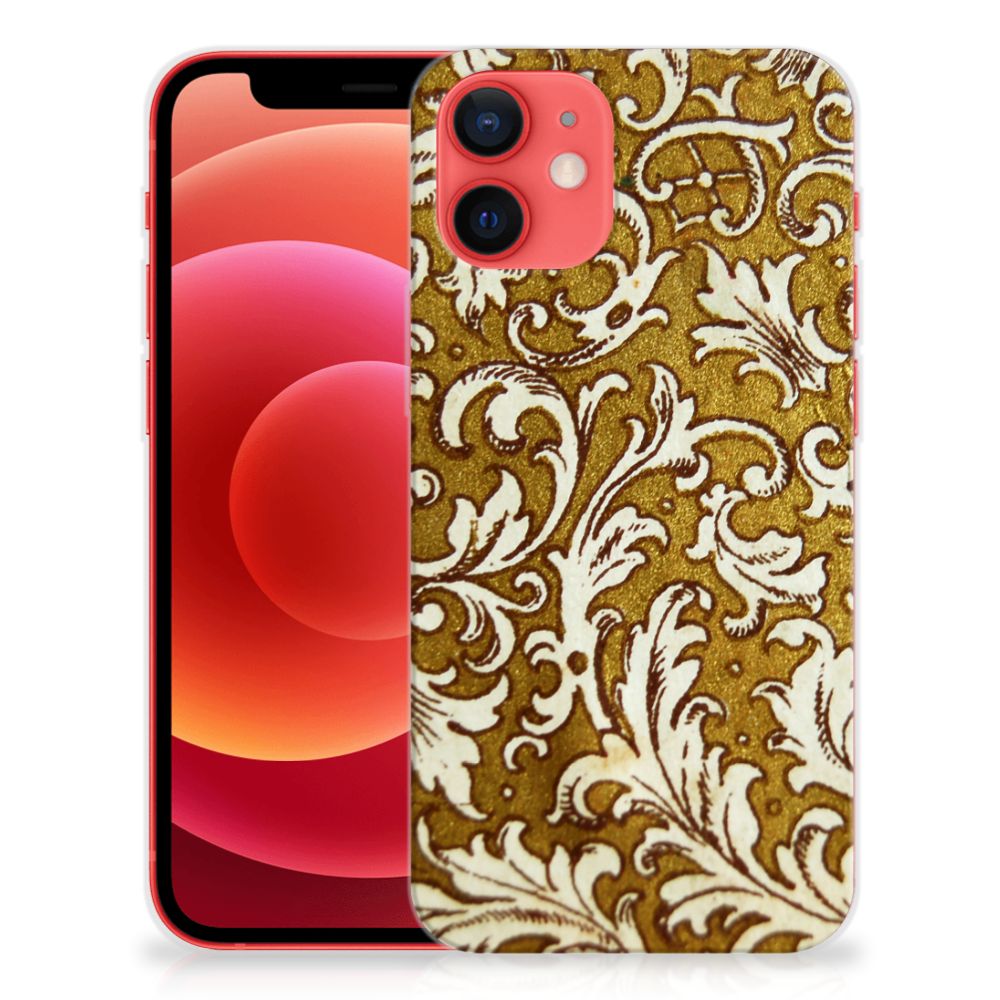 Siliconen Hoesje iPhone 12 Mini Barok Goud B2C Telecom