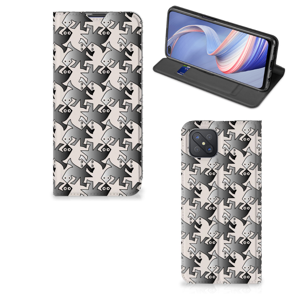 OPPO Reno4 Z 5G Hoesje maken Salamander Grey - B2C Telecom