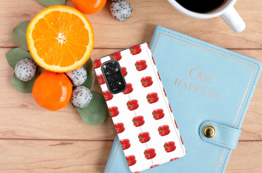 Xiaomi Redmi Note 11/11S Flip Style Cover Paprika Red - B2C Telecom
