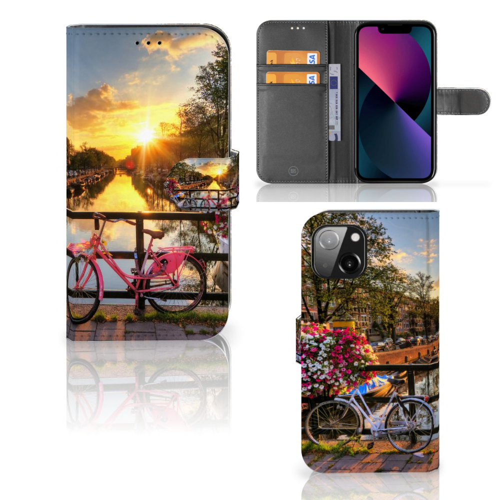 Apple iPhone 13 Flip Cover Amsterdamse Grachten