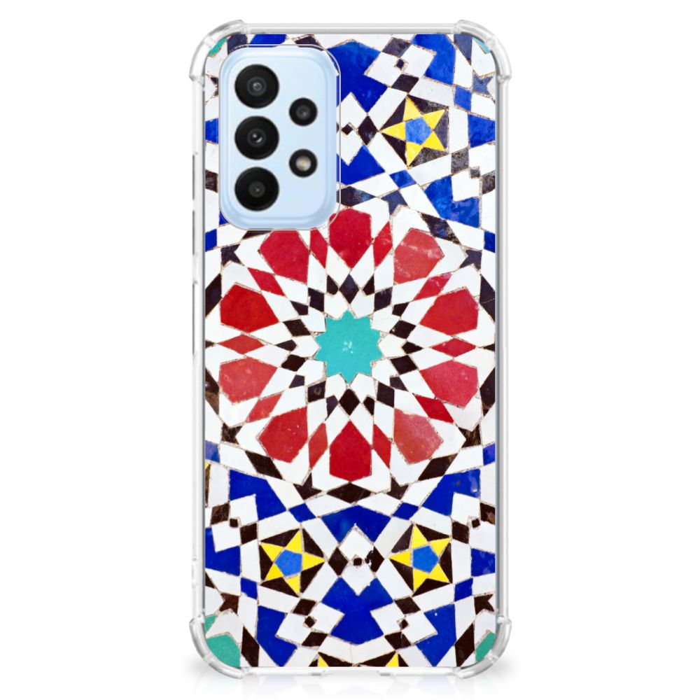 Samsung Galaxy A23 Anti-Shock Hoesje Mozaïek - B2C Telecom