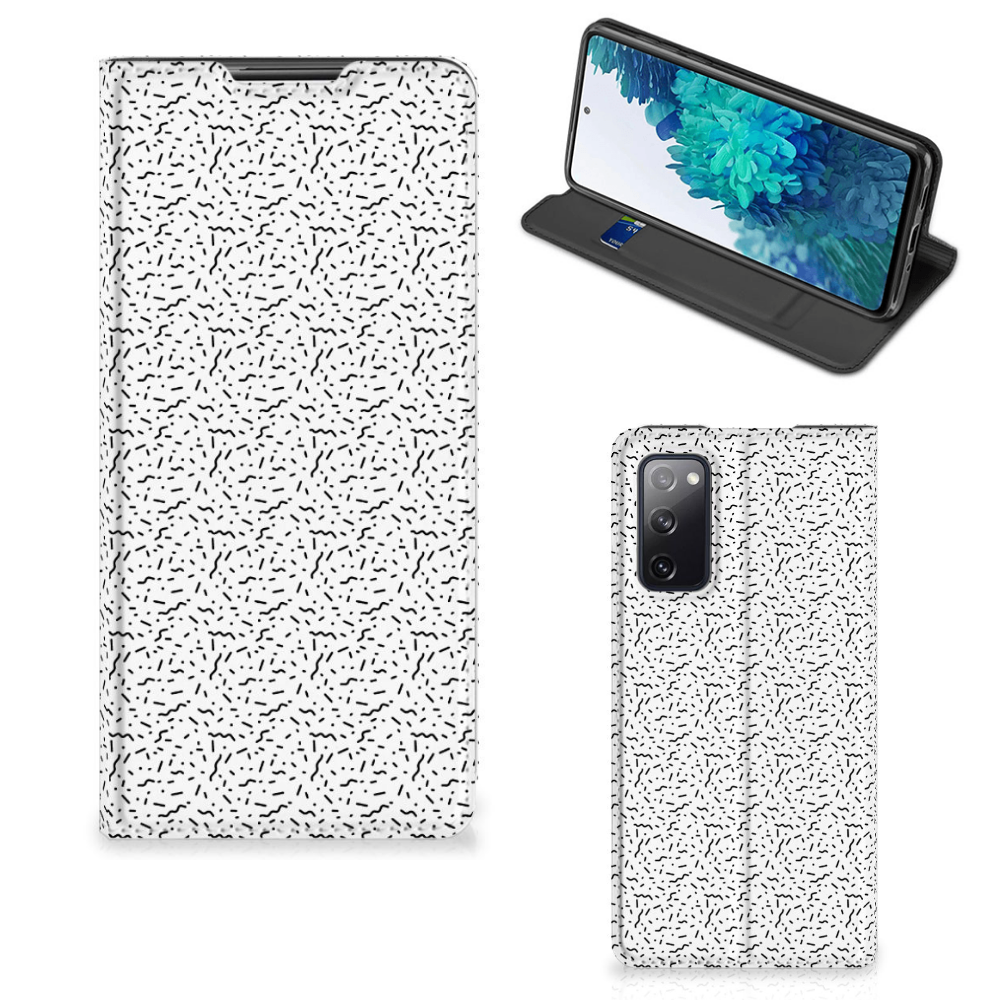 Samsung Galaxy S20 FE Hoesje met Magneet Stripes Dots - B2C Telecom