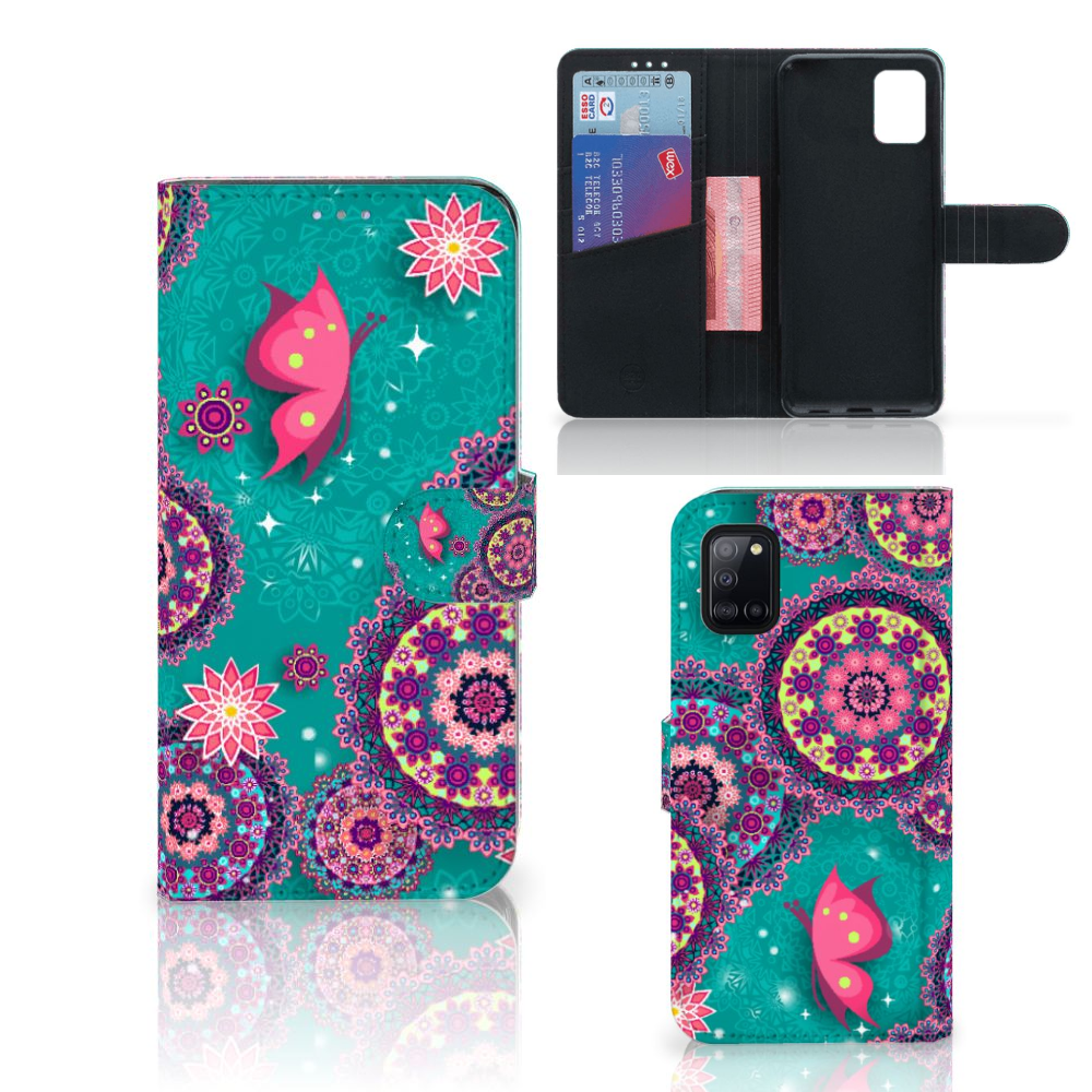 Samsung Galaxy A31 Hoesje Cirkels en Vlinders