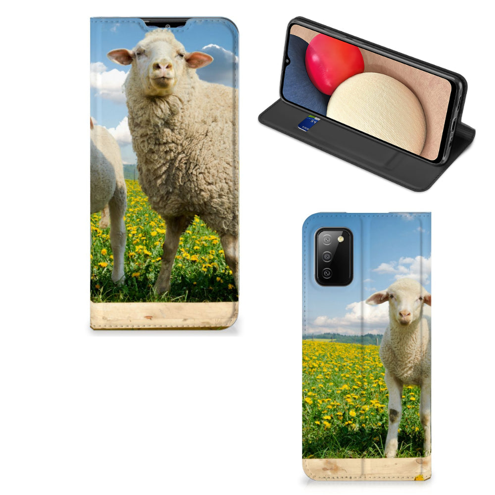 Samsung Galaxy M02s | A02s Hoesje maken Schaap en Lammetje