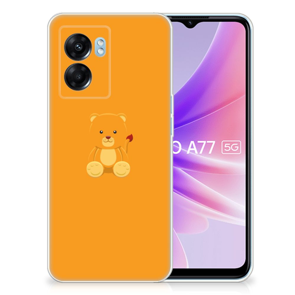 OPPO A77 | A57 5G Telefoonhoesje met Naam Baby Beer B2C Telecom