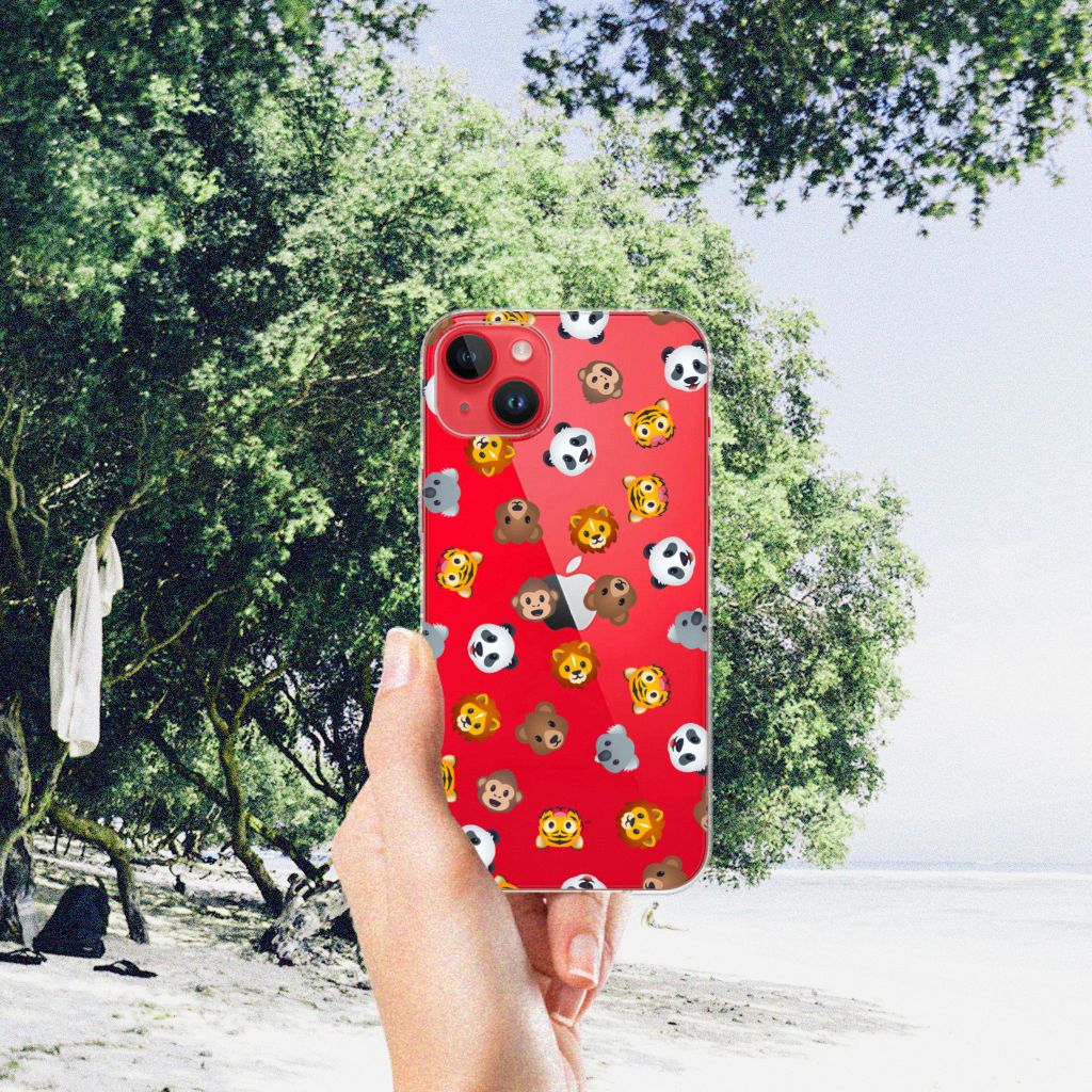 TPU bumper voor iPhone 14 Plus Dieren Emojis B2C Telecom