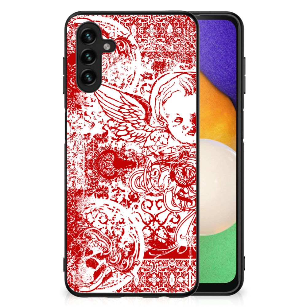 Telefoonhoesje Samsung Galaxy A13 5G | A04s Angel Skull Rood