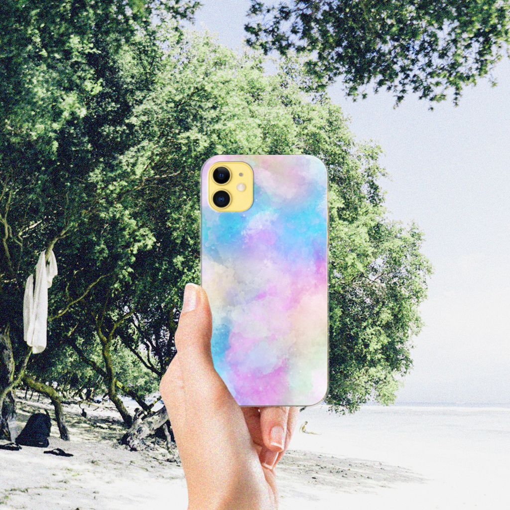 Hoesje maken Apple iPhone 11 Watercolor Light