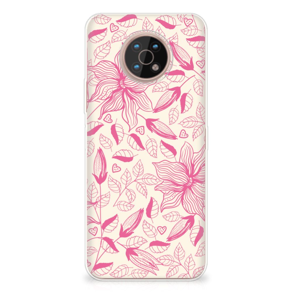Nokia G50 TPU Case Pink Flowers
