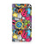 iPhone 13 Pro Hippe Standcase Punk Rock met kleurrijke muziekontwerpen en een gelaagd patroon đ¸