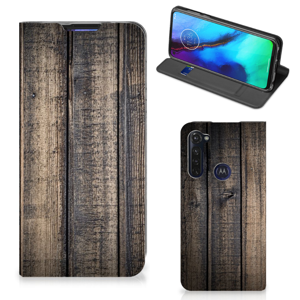 Motorola Moto G Pro Book Wallet Case Steigerhout - B2C Telecom
