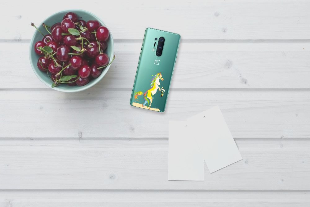 OnePlus 8 Pro Telefoonhoesje met Naam Horse Color B2C Telecom