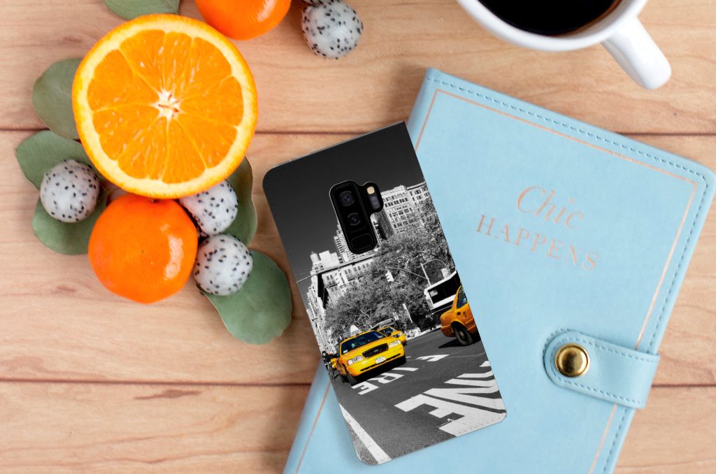 Samsung Galaxy S9 Plus Book Cover New York Taxi