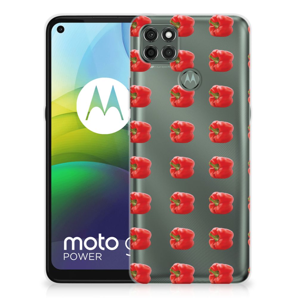 Motorola Moto G9 Power Siliconen Case Paprika Red