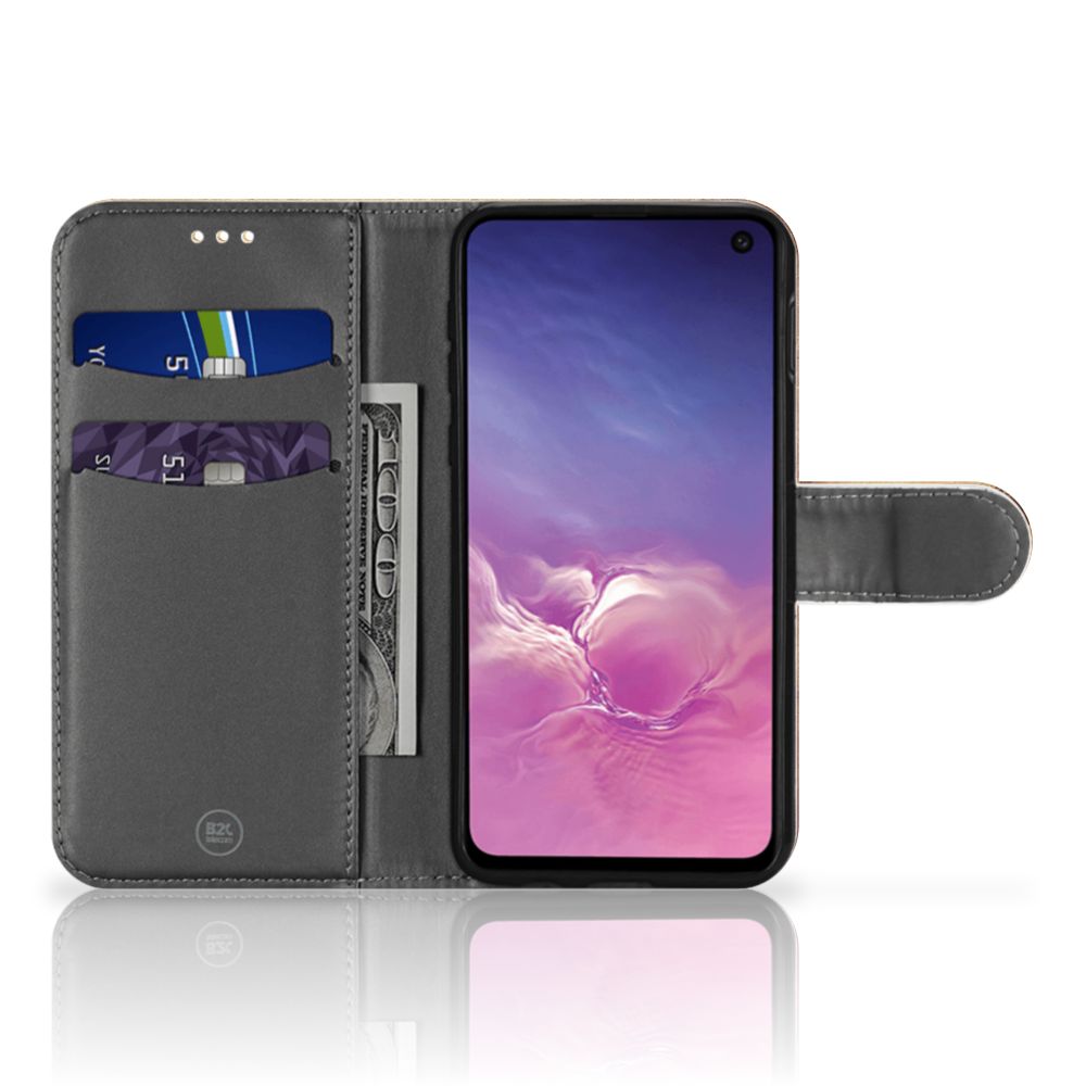 Samsung Galaxy S10e Flip Cover Wereldkaart