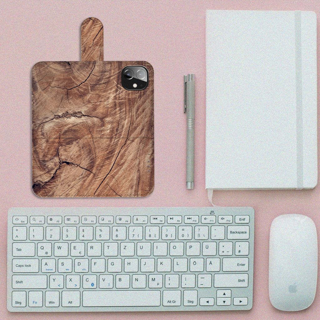 Apple iPhone 12 Mini Book Style Case Tree Trunk