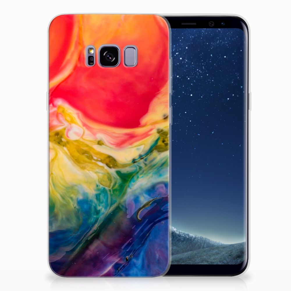 Hoesje maken Samsung Galaxy S8 Plus Watercolor Dark