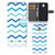 Samsung Galaxy J5 2017 Telefoon Hoesje Zigzag Blauw