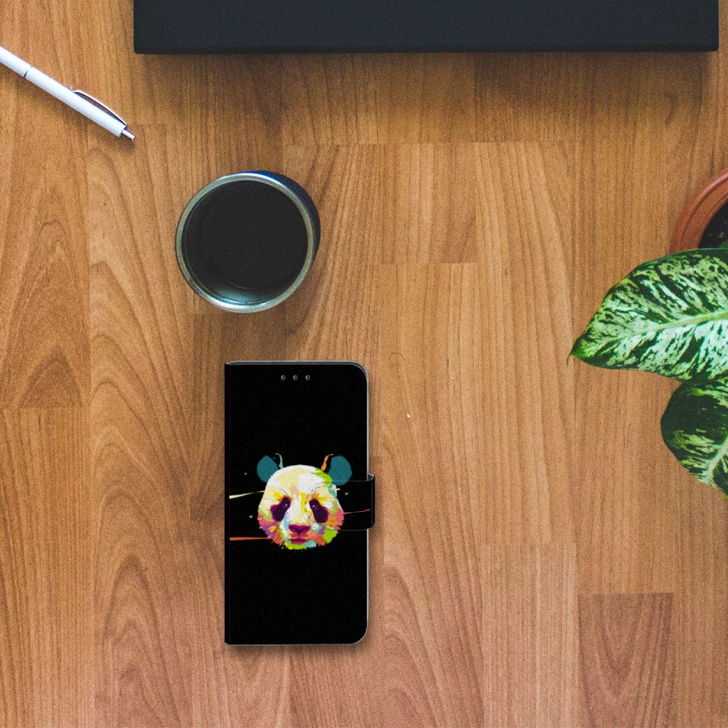 Panda Color Hoesje Alcatel 1B (2020) Met Pasjes Slot Voor Veilige Bescherming | Book Case