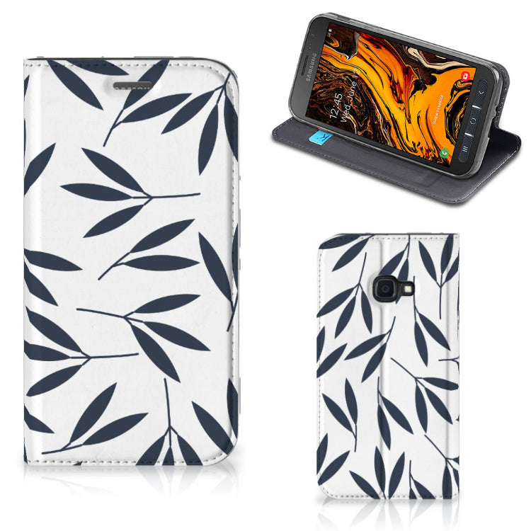 Samsung Galaxy Xcover 4s Smart Cover Leaves Blue