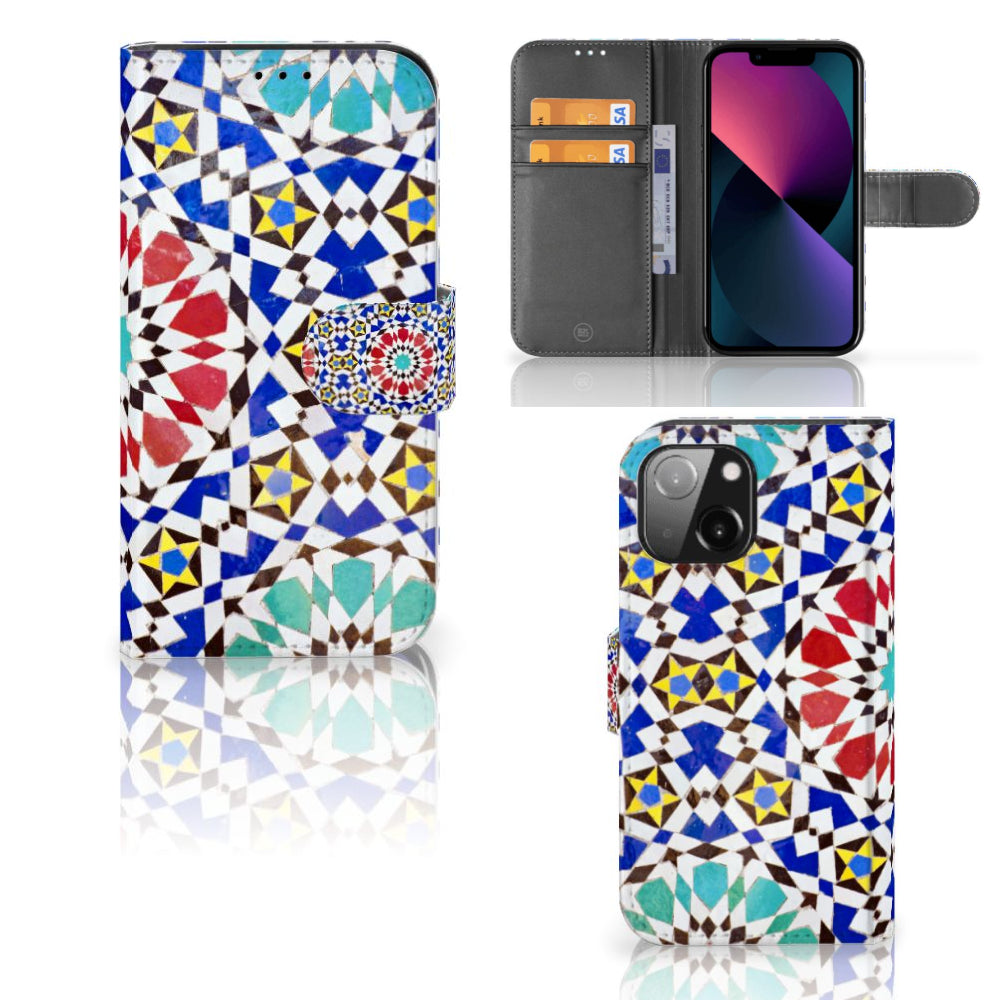 iPhone 13 Mini Bookcase Mozaïek