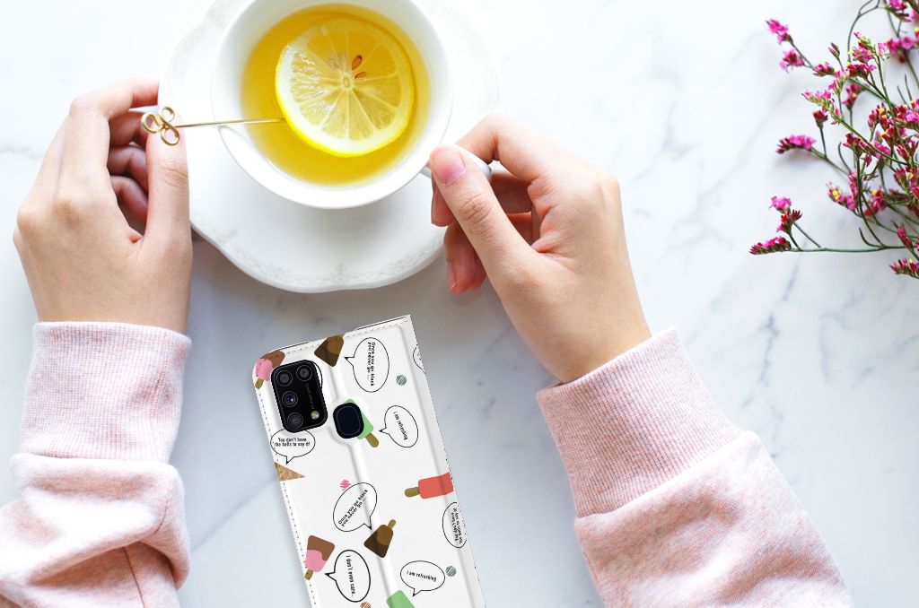 Samsung Galaxy M31 Flip Style Cover IJsjes