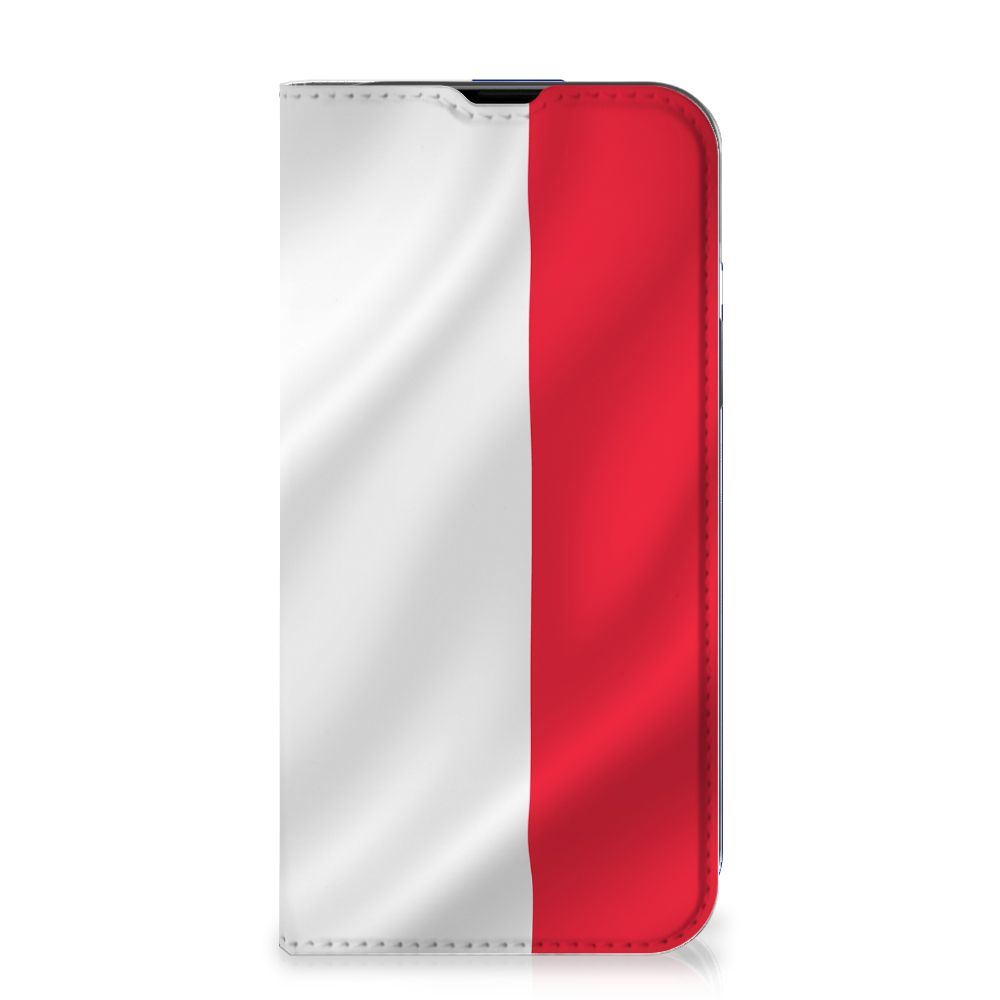iPhone 14 Standcase Frankrijk met de Franse vlag in wit en rood.