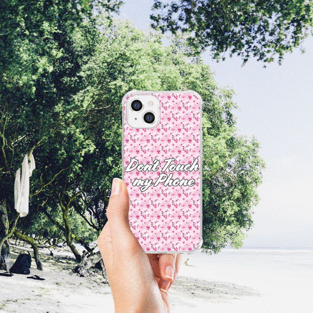 Apple iPhone 14 Plus Anti Shock Case Flowers Pink DTMP B2C Telecom