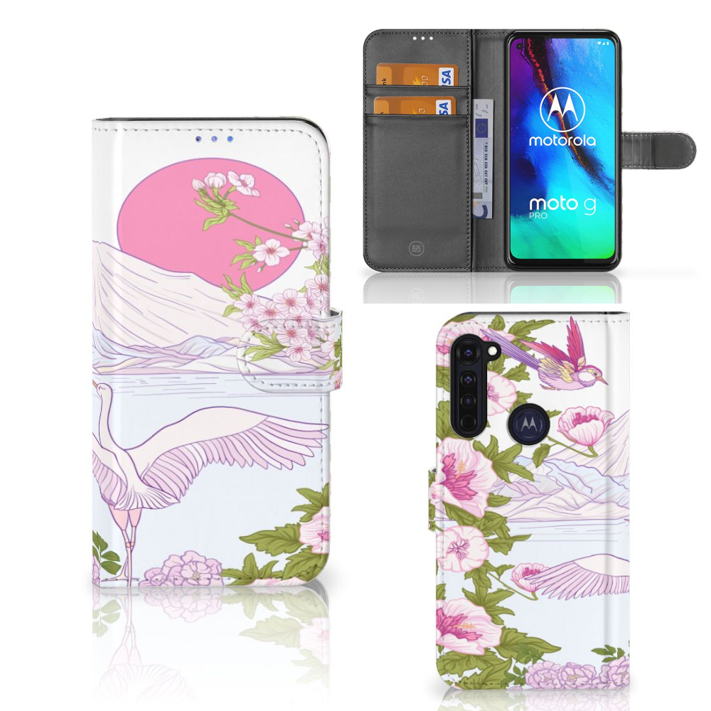 Motorola Moto G Pro Telefoonhoesje met Pasjes Bird Standing