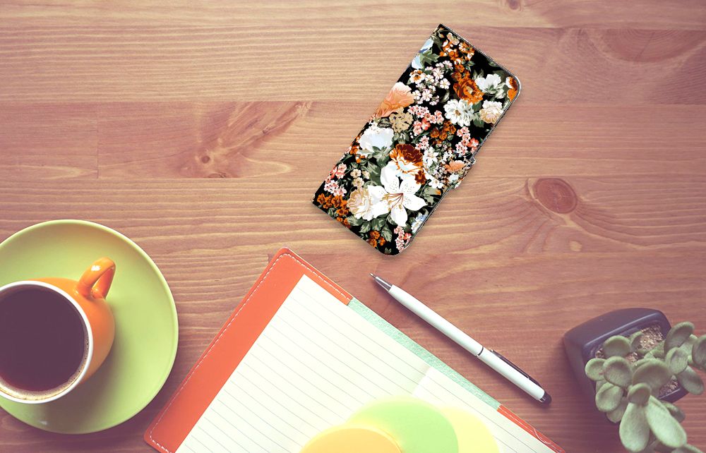 Hoesje voor Nokia X30 Dark Flowers