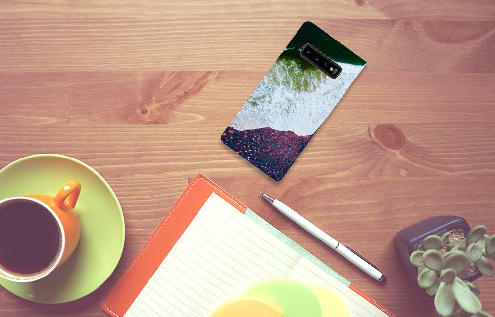 Samsung Galaxy S10 Plus Stand Case Sea in Space