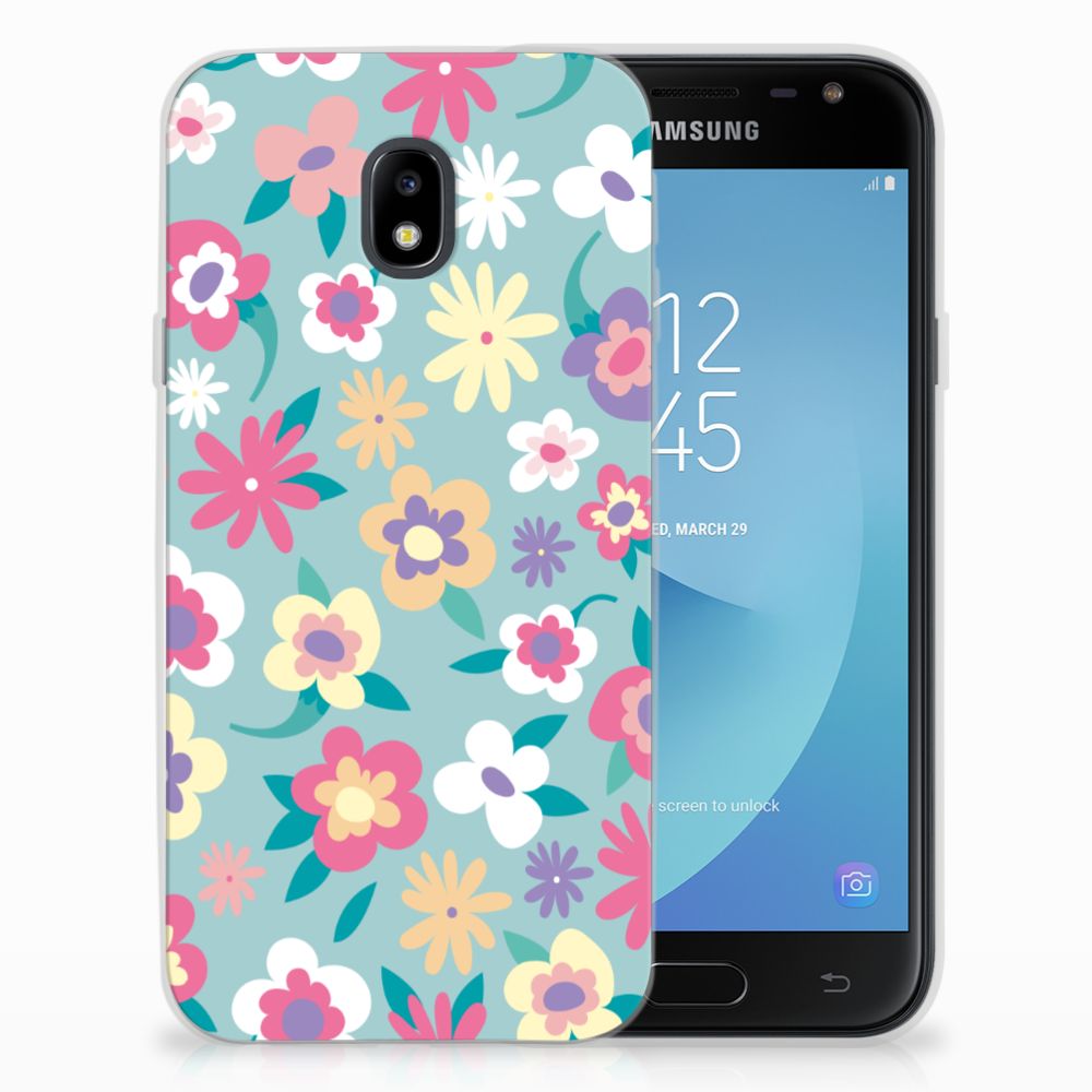 Samsung Galaxy J3 2017 TPU Case Flower Power