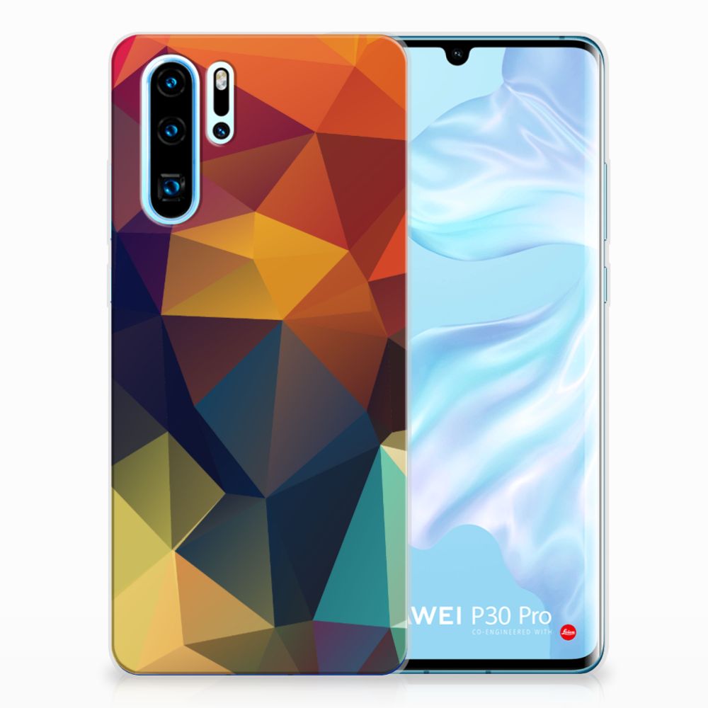 Huawei P30 Pro TPU Hoesje Polygon Color