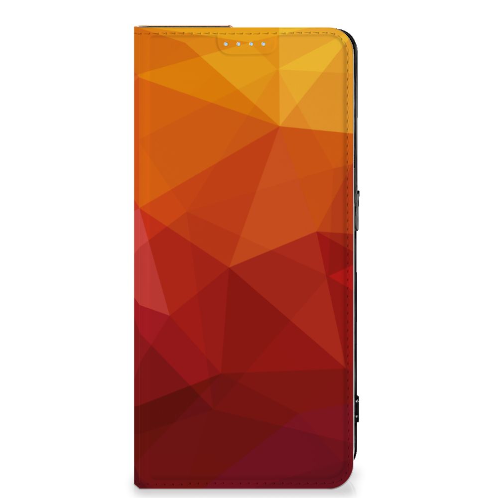 Stand Case voor OPPO Reno8 Pro Polygon Red - B2C Telecom