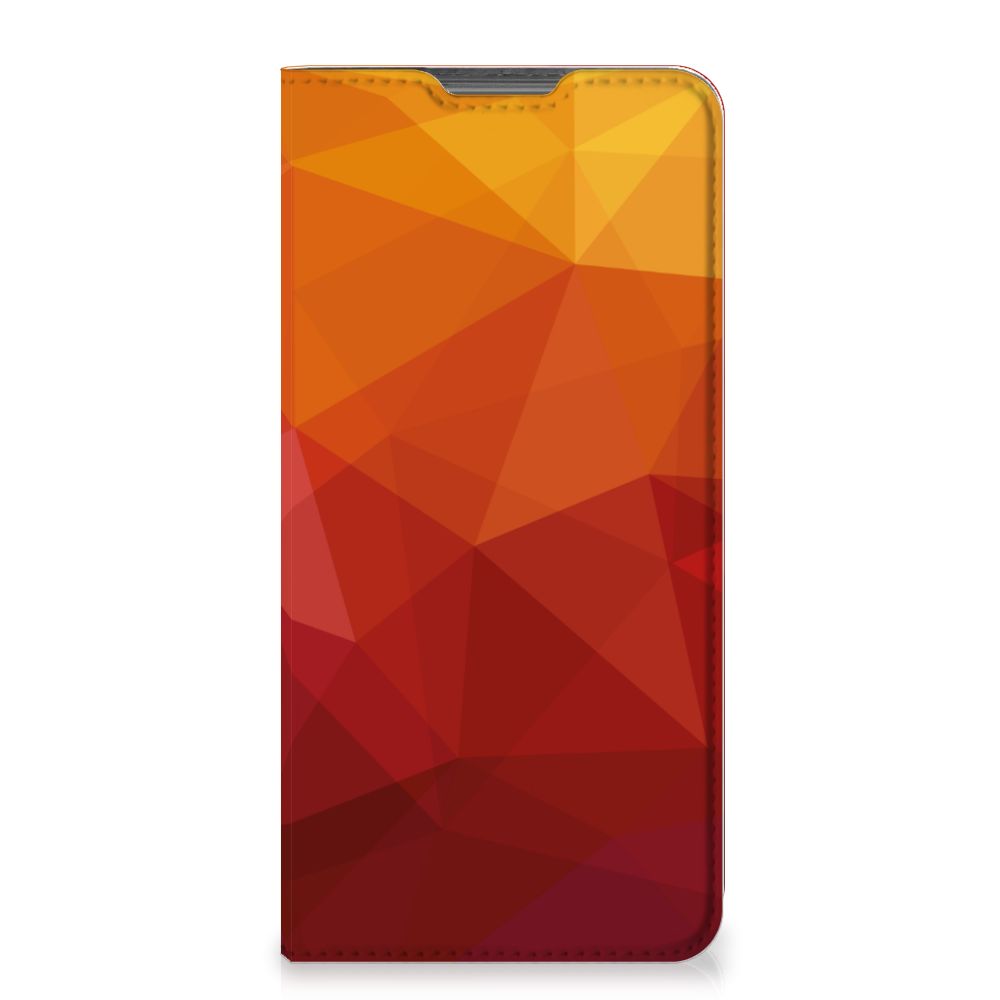 Stand Case voor Motorola Moto G52 | Moto G82 Polygon Red - B2C Telecom