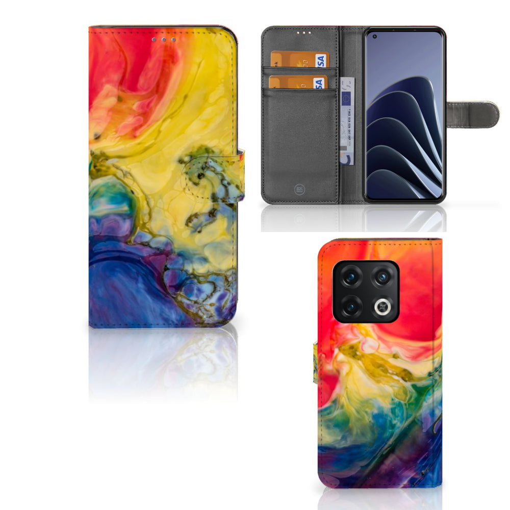 Hoesje OnePlus 10 Pro Watercolor Dark