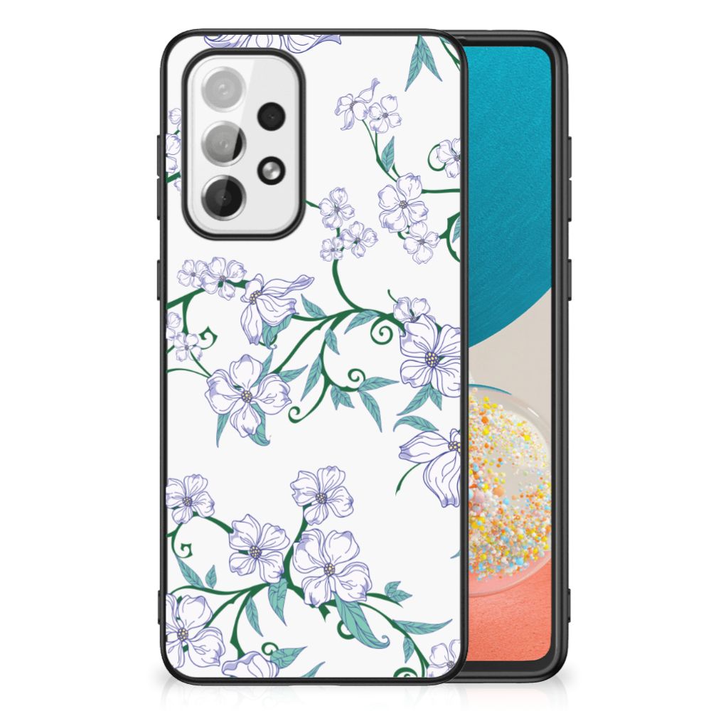 Samsung Galaxy A73 Uniek Bloemen Hoesje Blossom White B2C Telecom