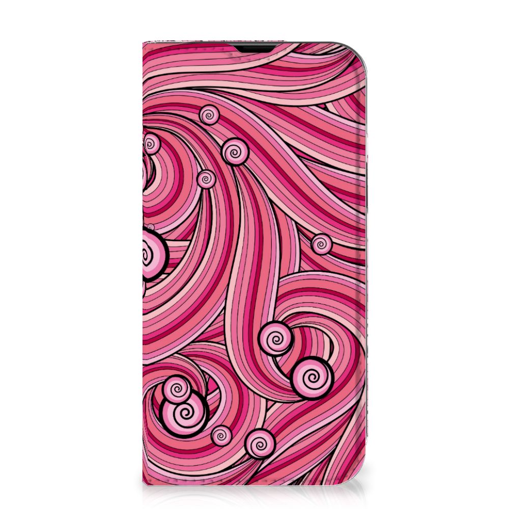 iPhone 14 Bookcase Swirl Pink - B2C Telecom