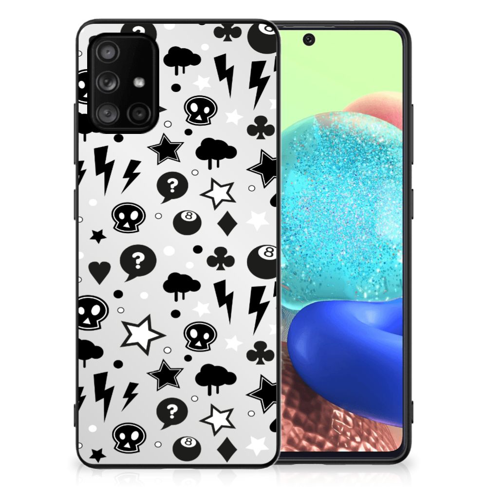 Telefoonhoesje Samsung Galaxy A71 Silver Punk