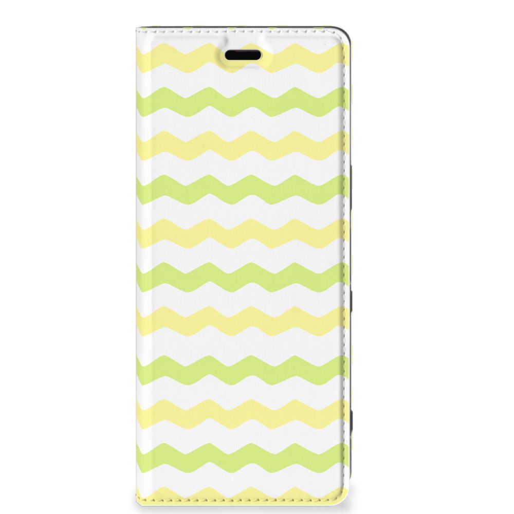 Sony Xperia 5 Hoesje met Magneet Waves Yellow - B2C Telecom
