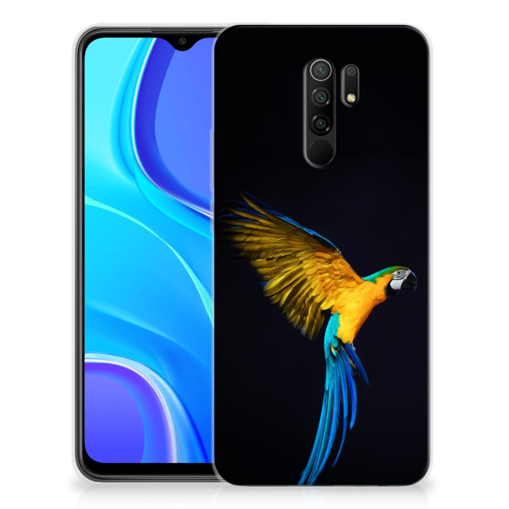 Xiaomi Redmi 9 TPU Hoesje Papegaai B2C Telecom