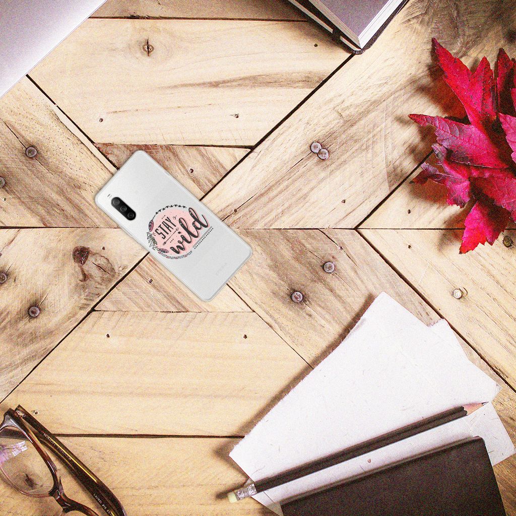 Sony Xperia 10 III Telefoonhoesje met Naam Boho Stay Wild B2C Telecom