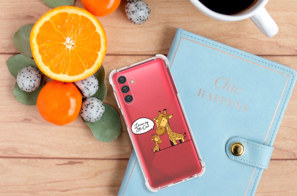 Samsung Galaxy A13 5G | A04s Stevig Bumper Hoesje Giraffe B2C Telecom
