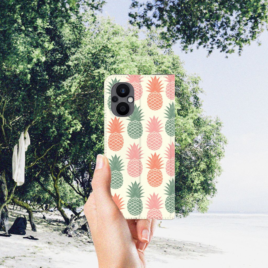 OPPO Reno8 Lite Flip Style Cover Ananas - B2C Telecom