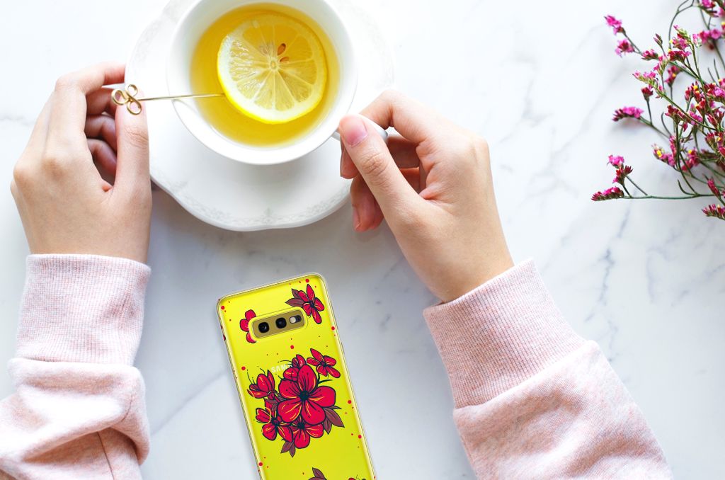 Samsung Galaxy S10e TPU Case Blossom Red