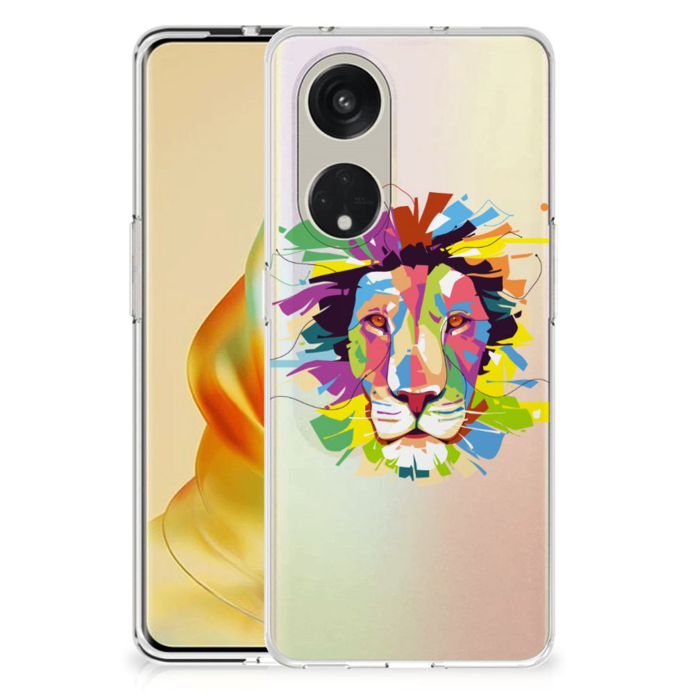 OPPO Reno8 T 5G Telefoonhoesje met Naam Lion Color