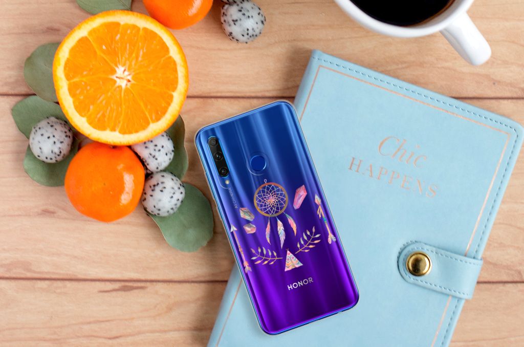 Honor 20 Lite Telefoonhoesje met Naam Boho Dreamcatcher