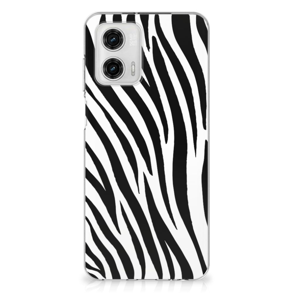 Motorola Moto G73 TPU Hoesje Zebra